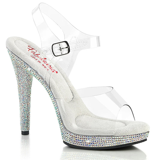 5" Heel, 3/4" PF Ankle Strap Sandal (Fabulicious GLORY508DM/C/SMCRS)