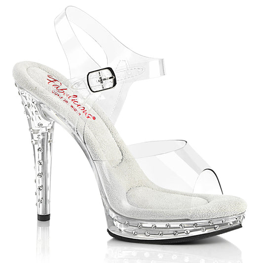 5" Heel, 3/4" PF Ankle Strap Sandal (Fabulicious GLORY508SDT/C/M)