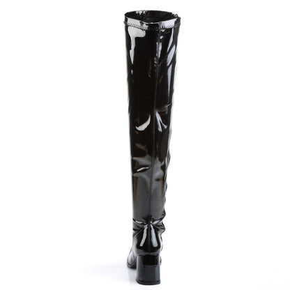 3" Block Heel, Gogo Over-the-Knee Boot, Side Zip (Funtasma GOGO3000/B)