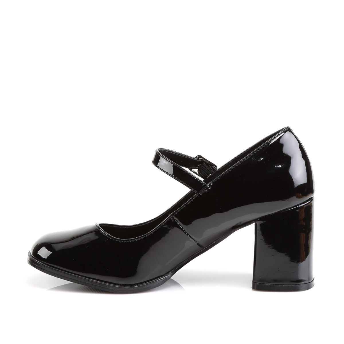 **3" Block Heel Mary Jane Pump, Retro (Funtasma GOGO50/B)