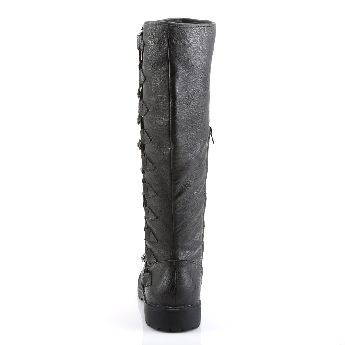 1 1/2" Heel Men's Knee High Boot w/ Button Lace-up, Zip (Funtasma GOTH109/BPU)
