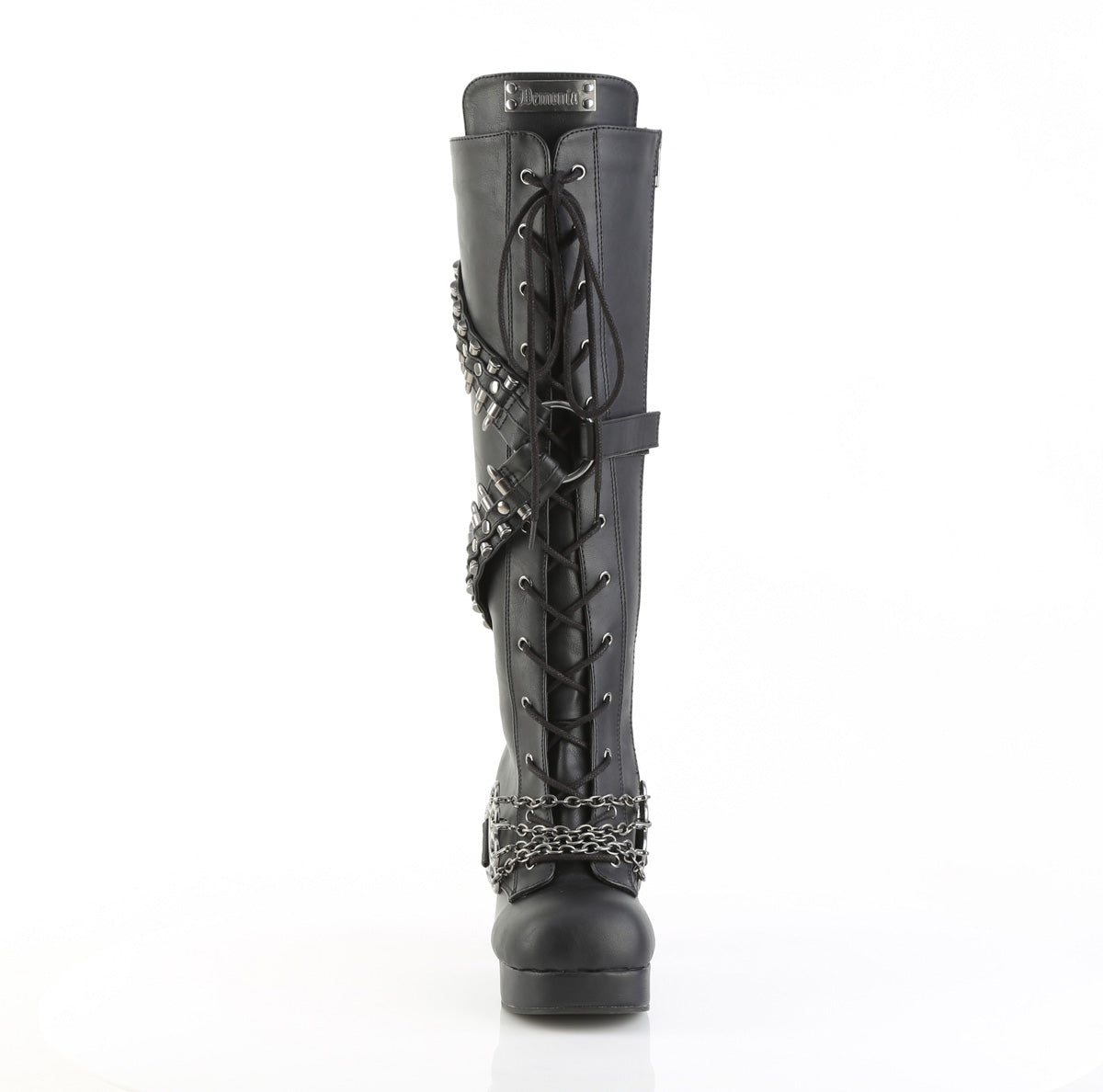 3 3/4" Heel, 1 1/4" PF Knee High Boot, Side Zip (Demonia GOT108/BVL)