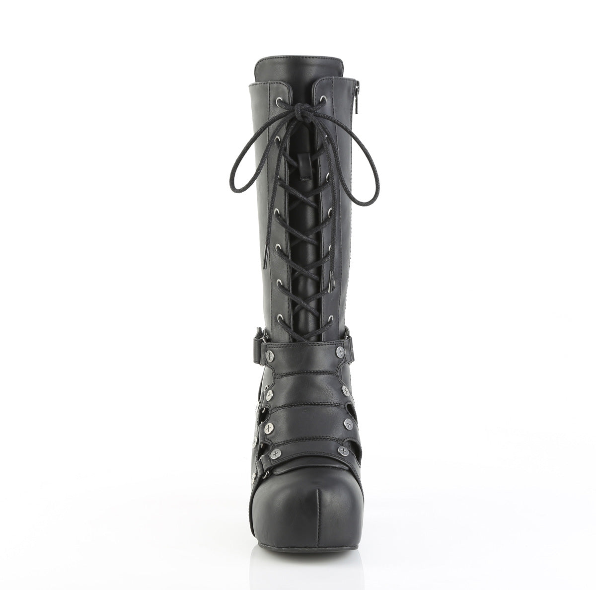 3 3/4" Heel, 1 1/4" PF Mid-Calf Boot, Side Zip (Demonia GOT152/BVL)