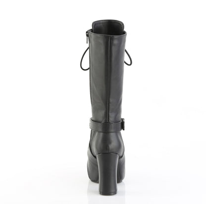 3 3/4" Heel, 1 1/4" PF Mid-Calf Boot, Side Zip (Demonia GOT152/BVL)