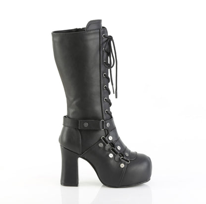3 3/4" Heel, 1 1/4" PF Mid-Calf Boot, Side Zip (Demonia GOT152/BVL)