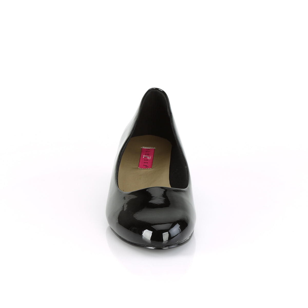 *1 1/4" Block Heel Classic Pump (Pleaser Pink Label GWEN01/B)