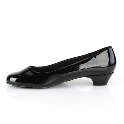 *1 1/4" Block Heel Classic Pump (Pleaser Pink Label GWEN01/B)