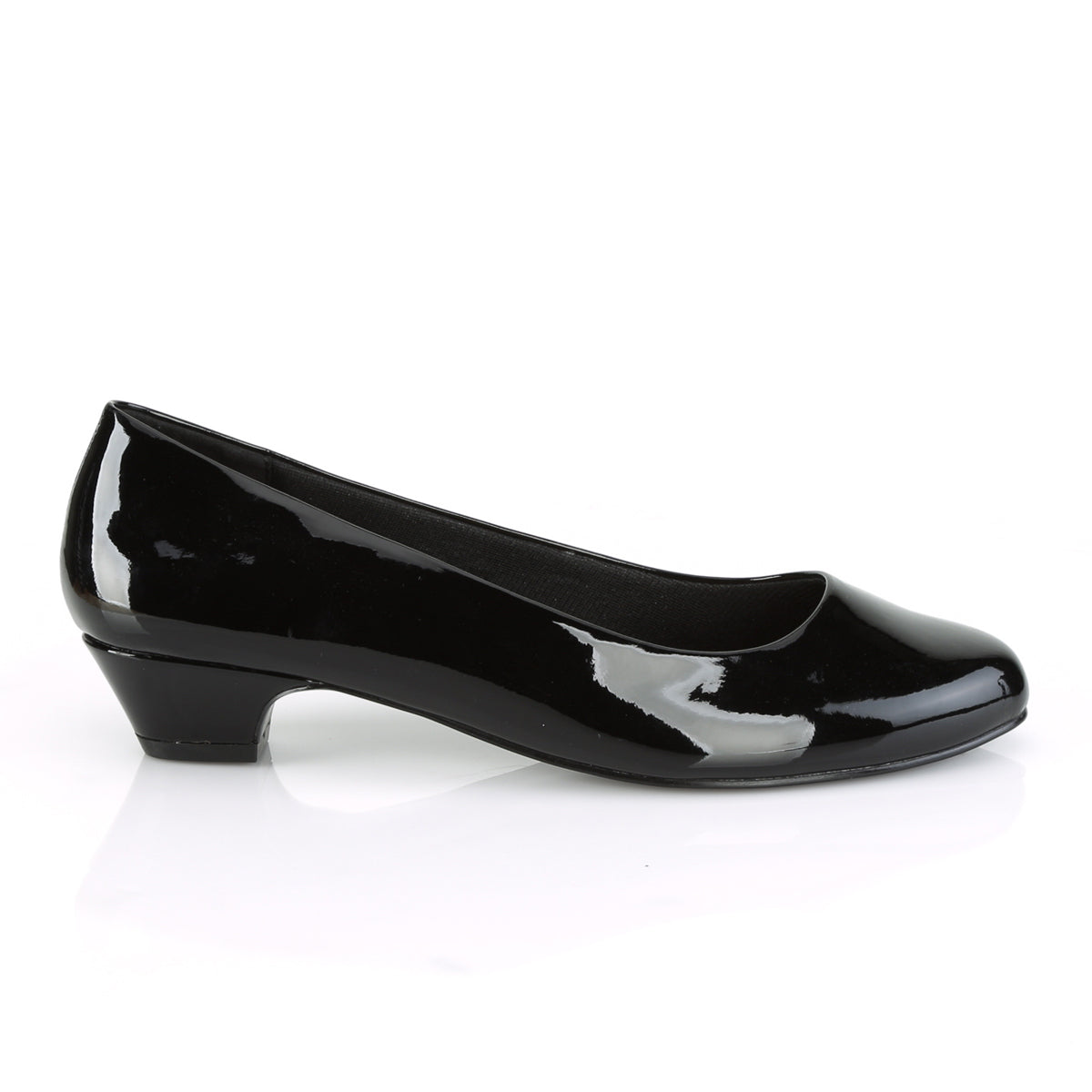 *1 1/4" Block Heel Classic Pump (Pleaser Pink Label GWEN01/B)