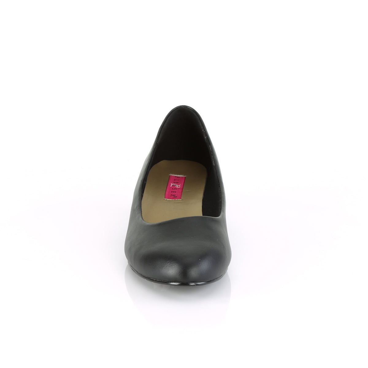 *1 1/4" Block Heel Classic Pump (Pleaser Pink Label GWEN01/B)