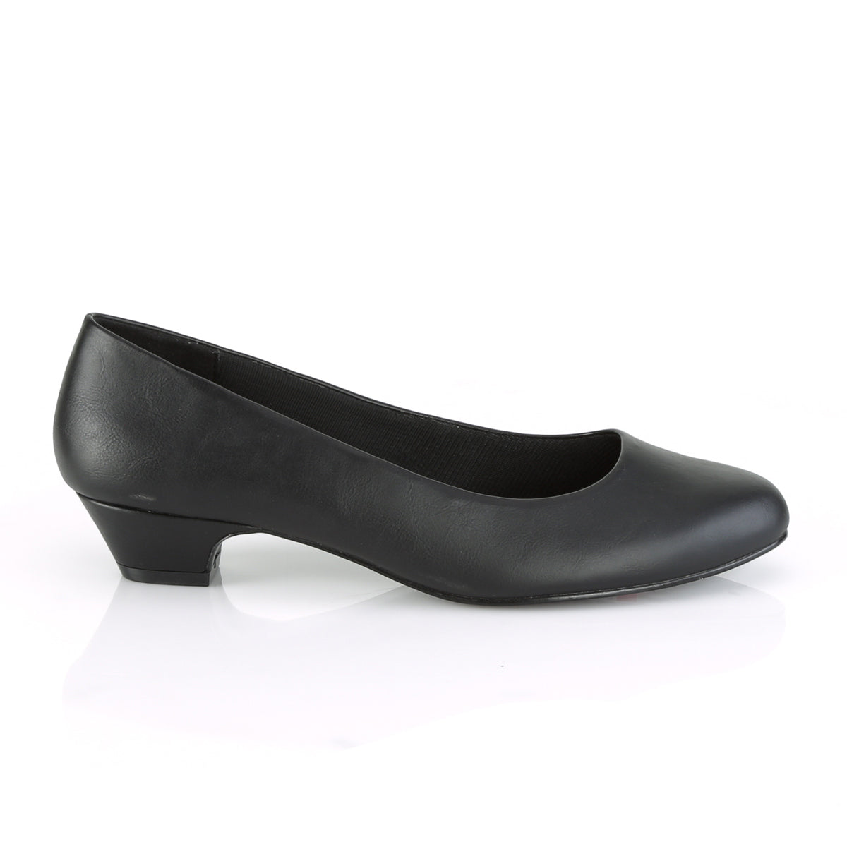 *1 1/4" Block Heel Classic Pump (Pleaser Pink Label GWEN01/B)