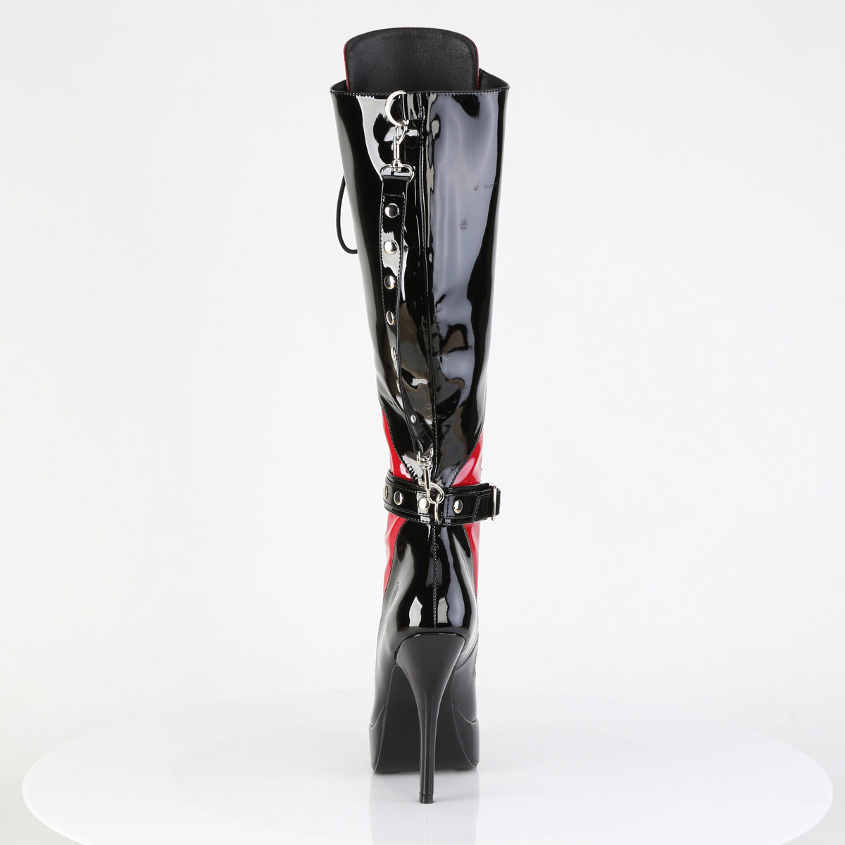 5 1/4" Lace-Up Knee High Boot, Inside Zip (Devious IND2028/B-R)