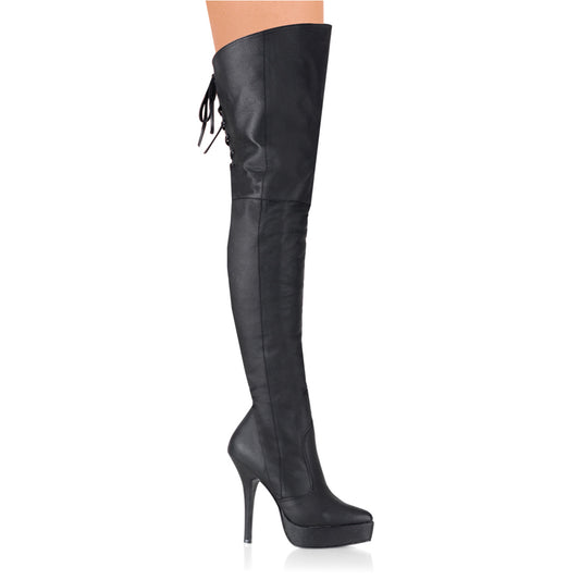 **5 1/4" PF Thigh Boot (Devious IND3011/B/LE)