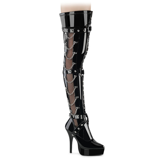 5 1/4" Stretch PF Thigh Boot, Inside Zip (Devious IND3026/B)