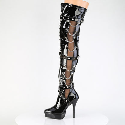5 1/4" Stretch PF Thigh Boot, Inside Zip (Devious IND3026/B)