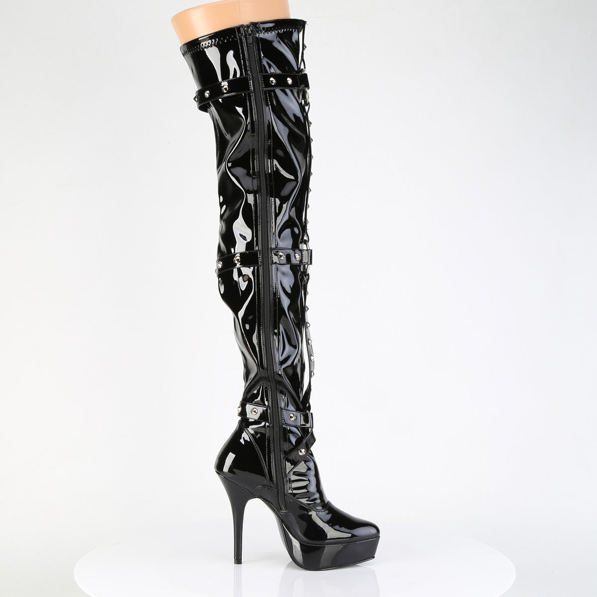 5 1/4" Stretch PF Thigh Boot, Inside Zip (Devious IND3026/B)