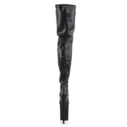 9" Heel, 5 1/4" PF Stretch Crotch Boot, Side Zip (Pleaser INF4000/B/M)