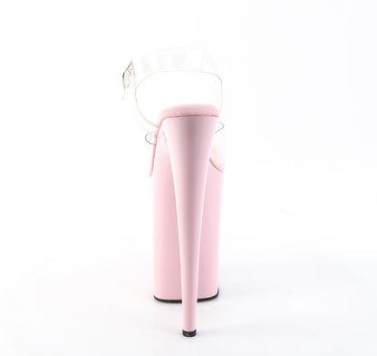 9" Heel, 5 1/4 PF Ankle Strap Sandal (Pleaser INF908/C/B)