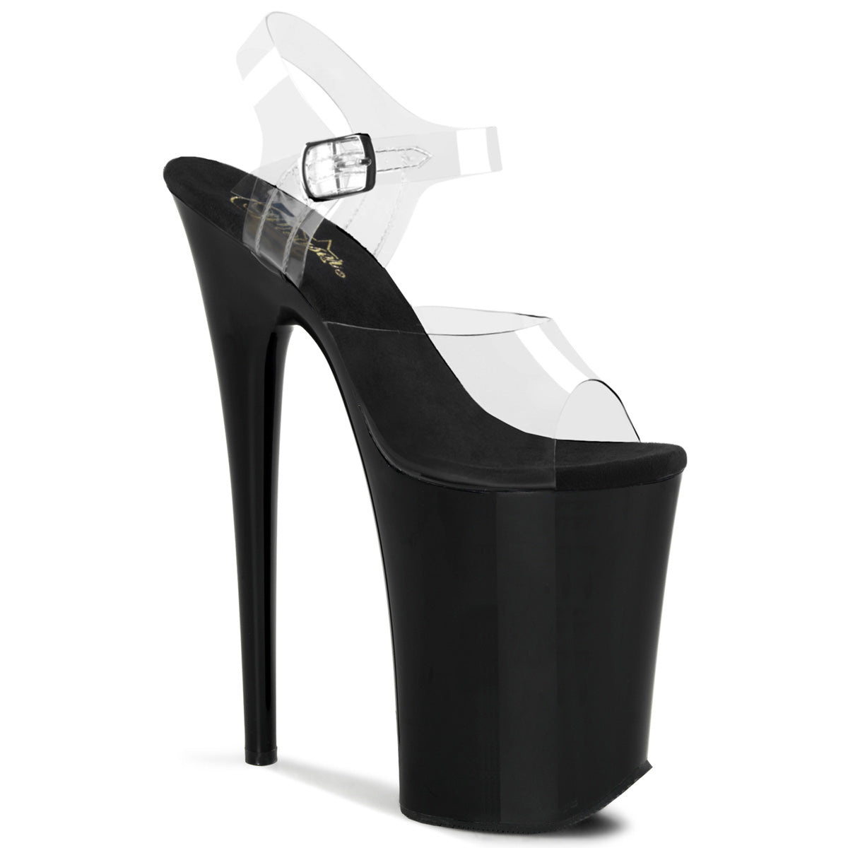9" Heel, 5 1/4 PF Ankle Strap Sandal (Pleaser INF908/C/B)
