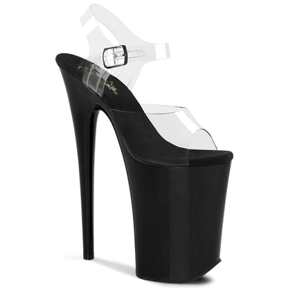 9" Heel, 5 1/4 PF Ankle Strap Sandal (Pleaser INF908/C/B)