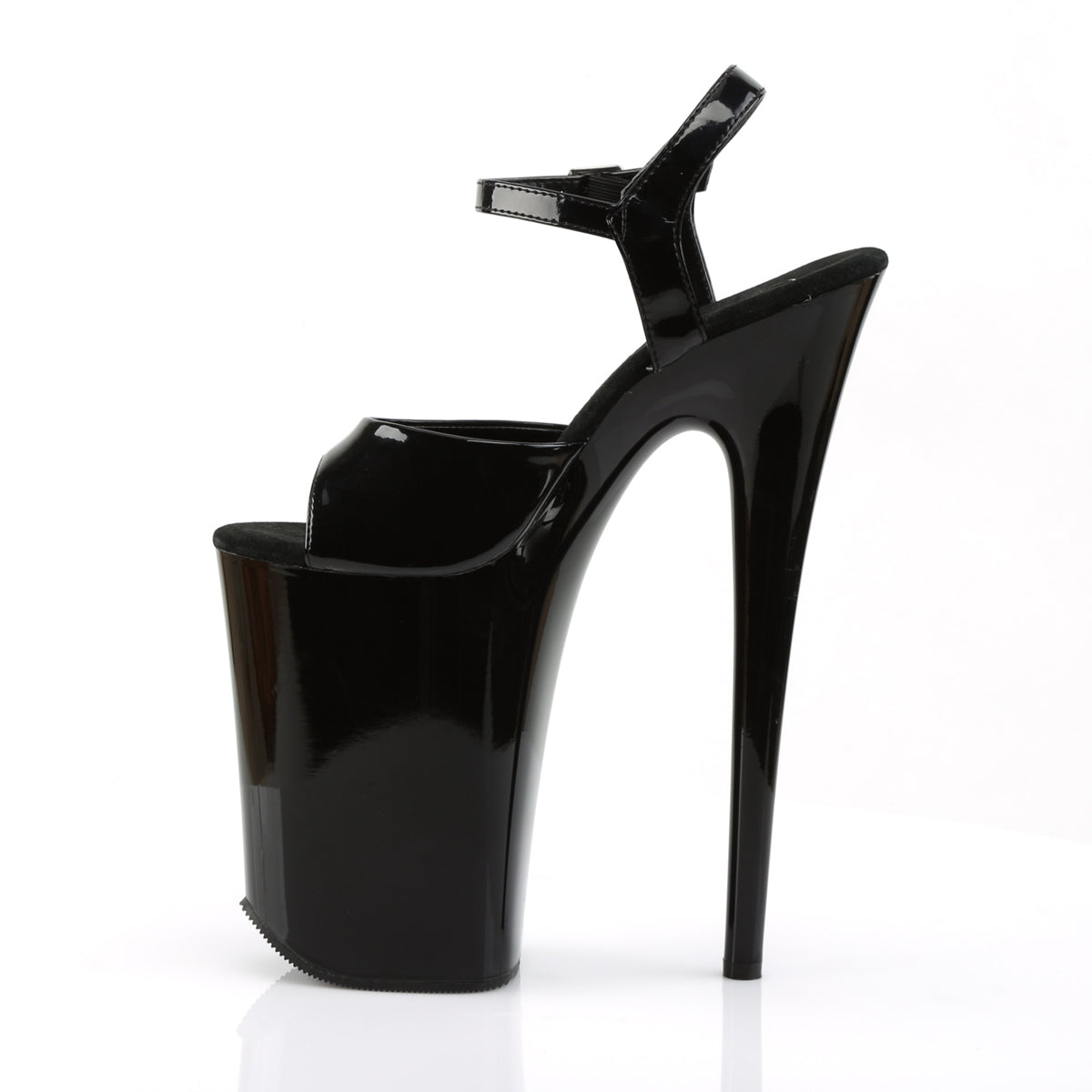 9" Heel, 5 1/4" PF Ankle Strap Sandal (Pleaser INF909/B/M)