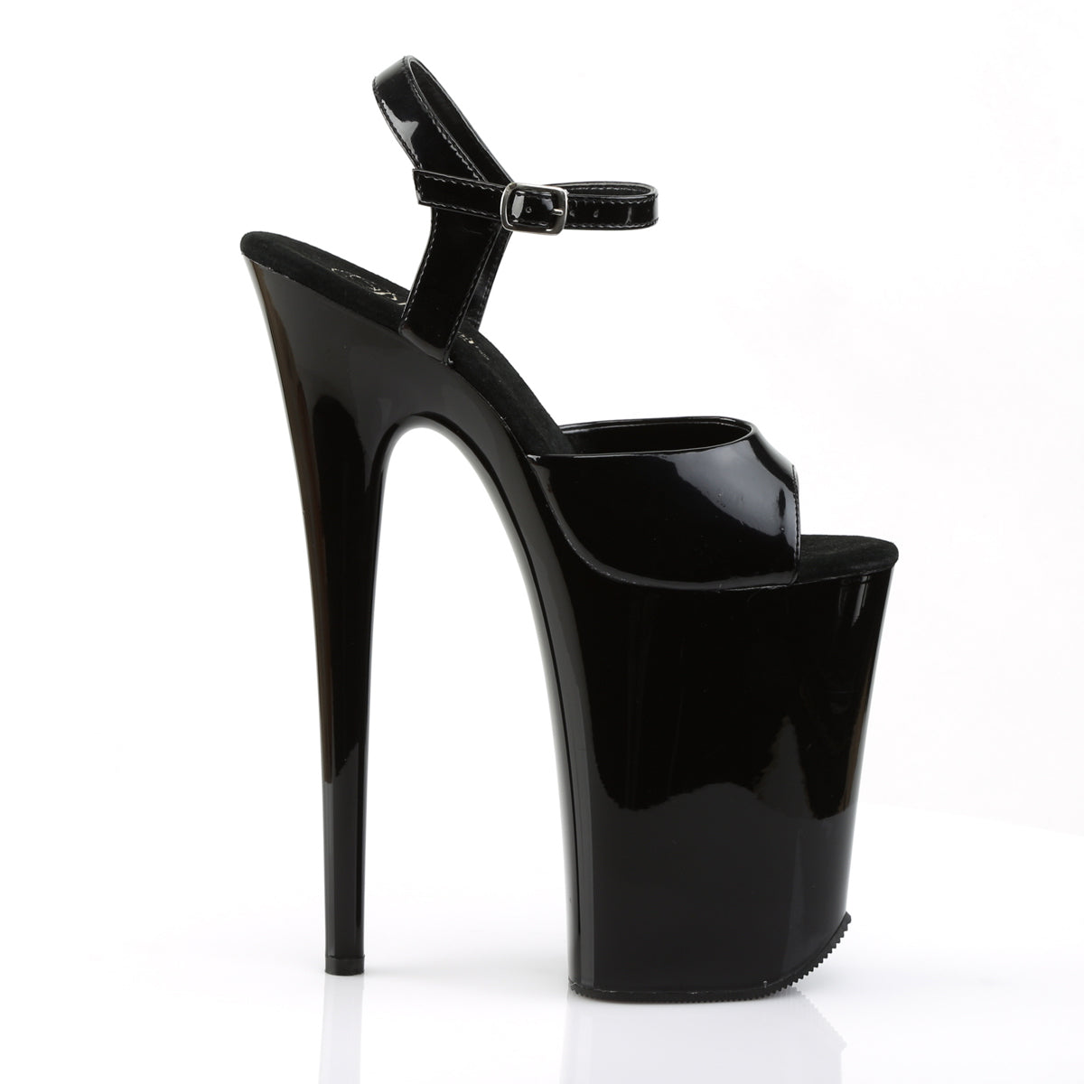 9" Heel, 5 1/4" PF Ankle Strap Sandal (Pleaser INF909/B/M)