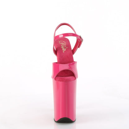 9" Heel, 5 1/4" PF Ankle Strap Sandal (Pleaser INF909/B/M)