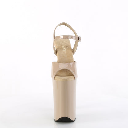 9" Heel, 5 1/4" PF Ankle Strap Sandal (Pleaser INF909/B/M)