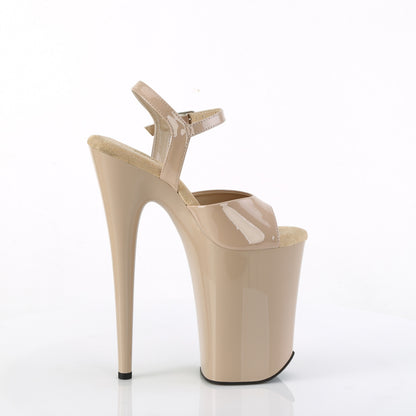 9" Heel, 5 1/4" PF Ankle Strap Sandal (Pleaser INF909/B/M)