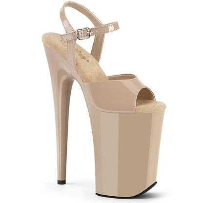 9" Heel, 5 1/4" PF Ankle Strap Sandal (Pleaser INF909/B/M)