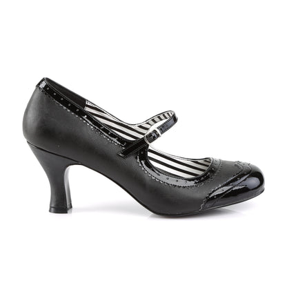 **3" Kitten Heel Spectator Mary Jane Pump (Pleaser Pink Label JENNA06/BPU-PT)