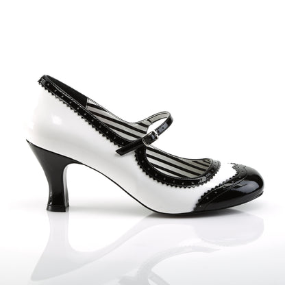 **3" Kitten Heel Spectator Mary Jane Pump (Pleaser Pink Label JENNA06/BPU-PT)