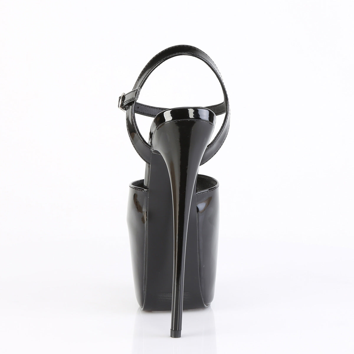 7" Heel, 3" Concealed PF Ankle Strap Sandal (Pleaser JUB09/B)