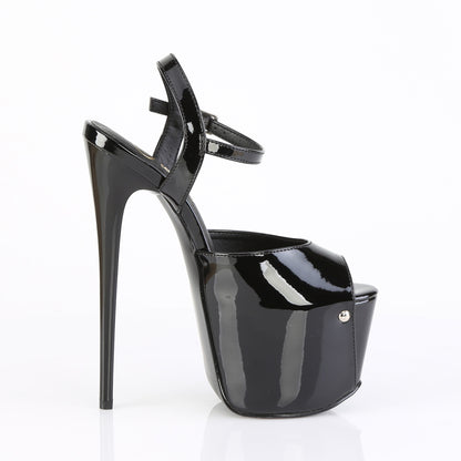 7" Heel, 3" Concealed PF Ankle Strap Sandal (Pleaser JUB09/B)