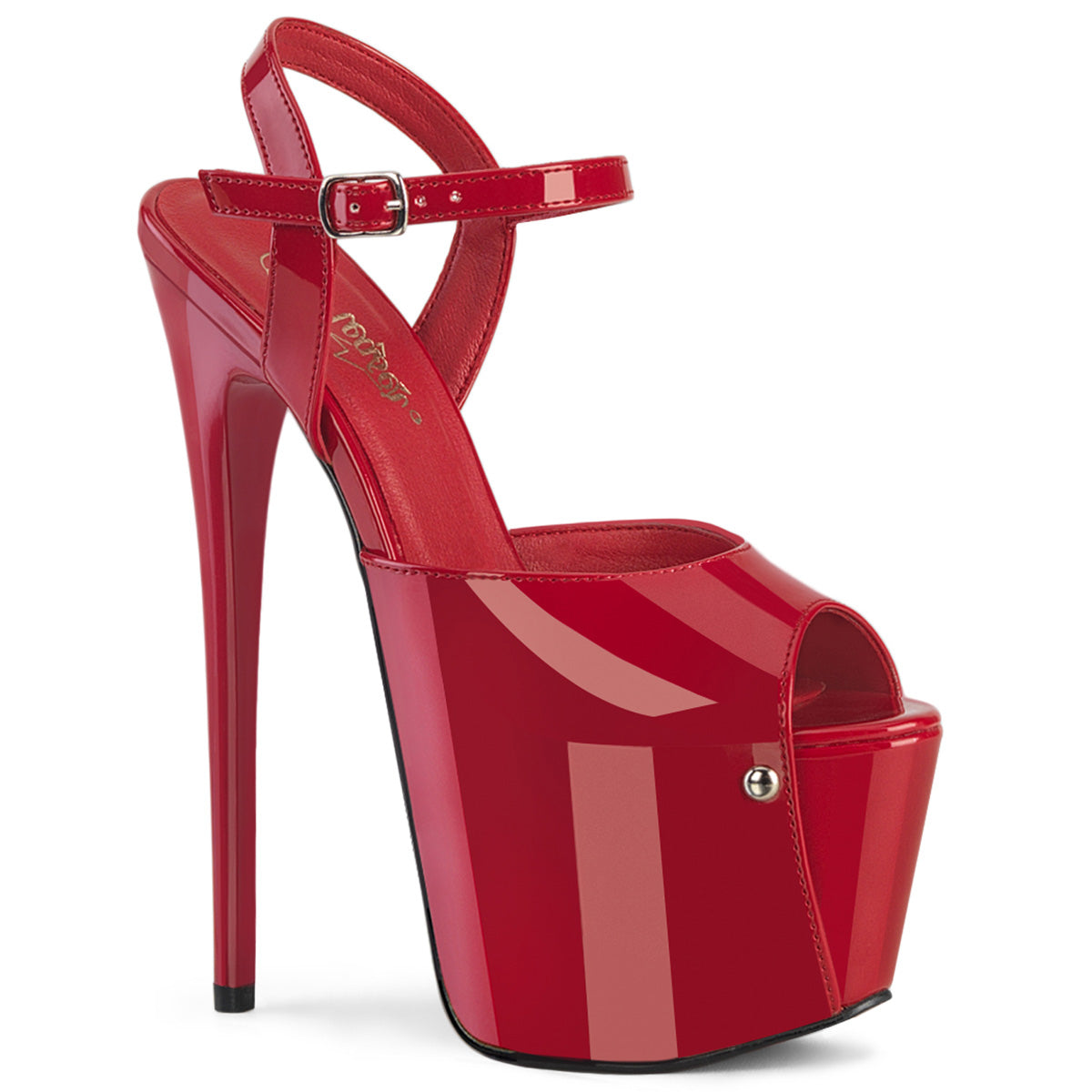 7" Heel, 3" Concealed PF Ankle Strap Sandal (Pleaser JUB09/B)