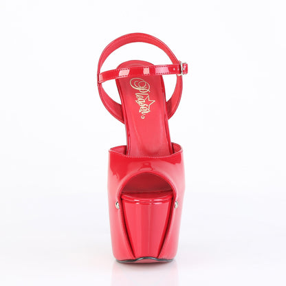 7" Heel, 3" Concealed PF Ankle Strap Sandal (Pleaser JUB09/B)