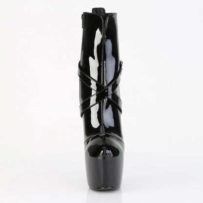 7" Heel, 3" Concealed PF Ankle Boot, Side Zip (Pleaser JUB1011/B)