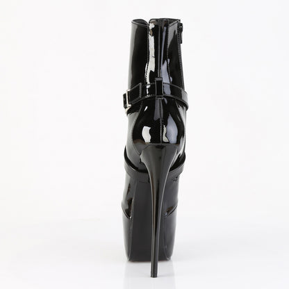 7" Heel, 3" Concealed PF Ankle Boot, Side Zip (Pleaser JUB1011/B)