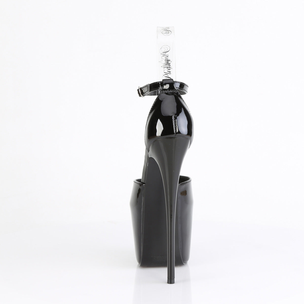 7" Heel, 3" Concealed PF Close Back Ankle Strap Sandal (Pleaser JUB15/B)