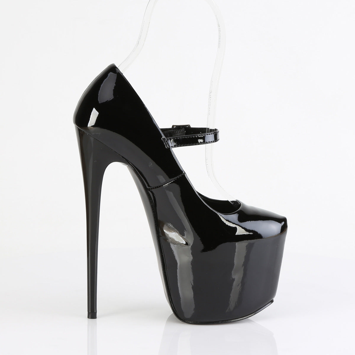 7" Heel, 3" Concealed PF Mary Jane Pump (Pleaser JUB28/B)