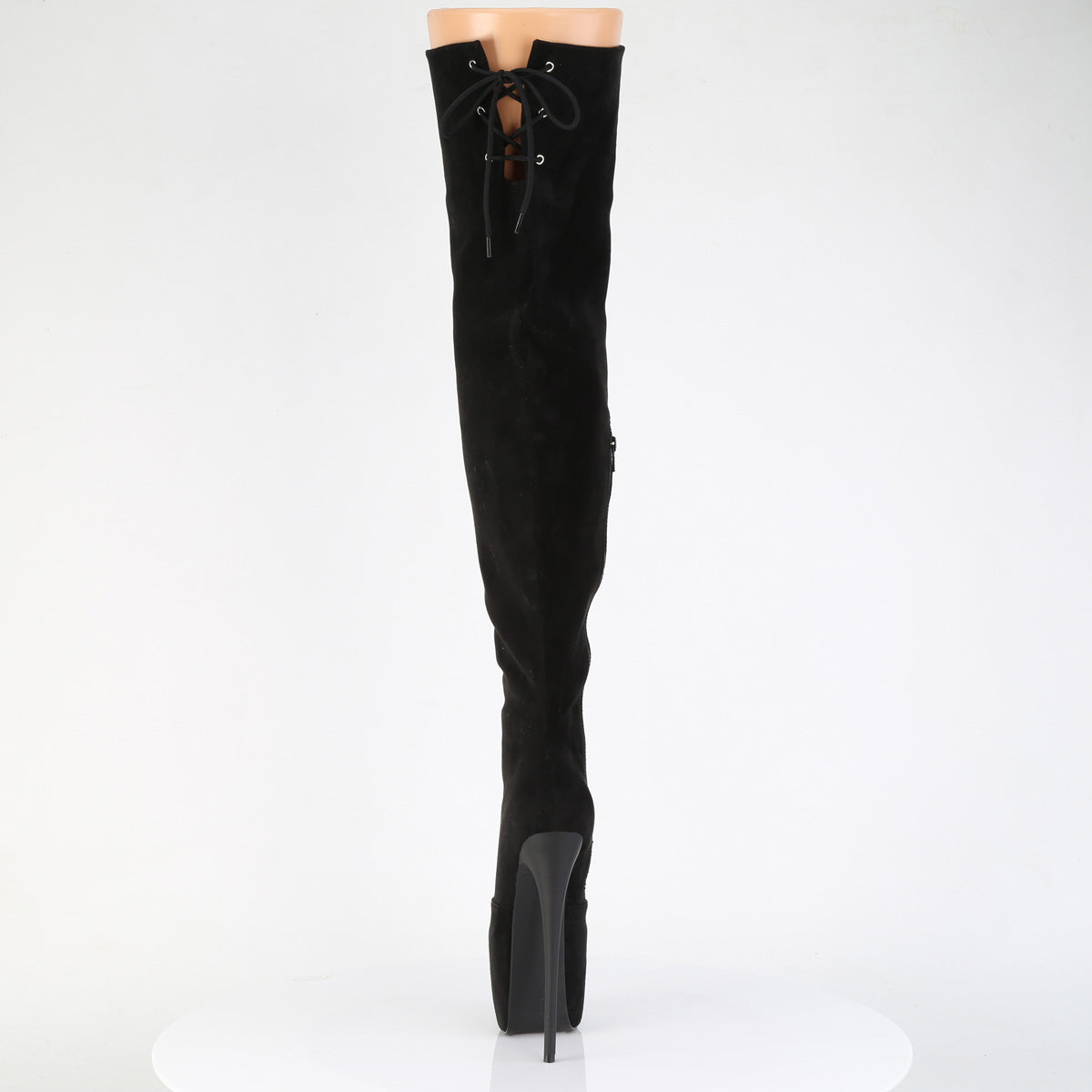 7" Heel, 3" Concealed PF Stretch Thigh Boot, Side Zip (Pleaser JUB3007FS/BFS)