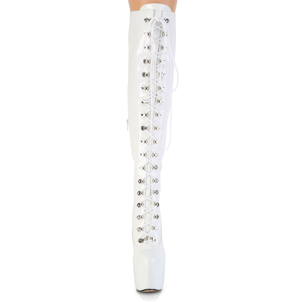 7" Heel, 3" Concealed PF Over-The-Knee Boot, Side Zip (Pleaser JUB3012/B)