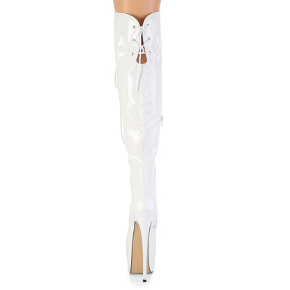 7" Heel, 3" Concealed PF Over-The-Knee Boot, Side Zip (Pleaser JUB3012/B)