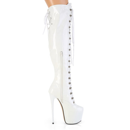 7" Heel, 3" Concealed PF Over-The-Knee Boot, Side Zip (Pleaser JUB3012/B)