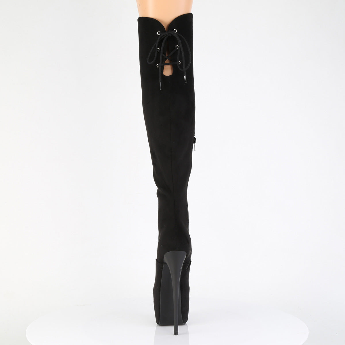 7" Heel, 3" Concealed PF Over-The-Knee Boot, Side Zip (Pleaser JUB3012FS/BFS)