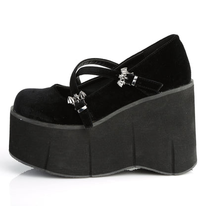 4 1/2" Platform Criss-Cross Strap Maryjane (Demonia KERA10/BVEL)