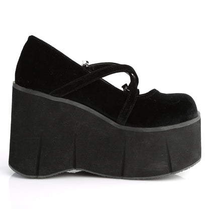4 1/2" Platform Criss-Cross Strap Maryjane (Demonia KERA10/BVEL)