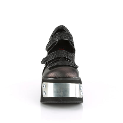 4 1/2" Platform Dual Strap Maryjane (Demonia KERA13/B-PWVL)