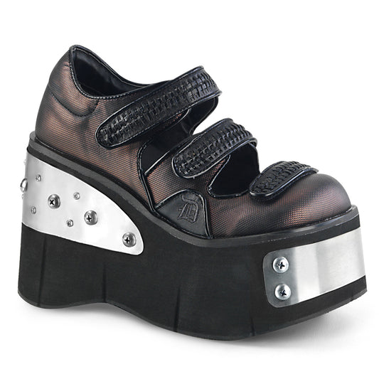 4 1/2" Platform Dual Strap Maryjane (Demonia KERA13/B-PWVL)