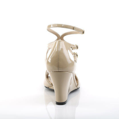 *3" Strappy Wedge Sandal W/ Cutout Detail (Pleaser Pink Label KIM04/B)