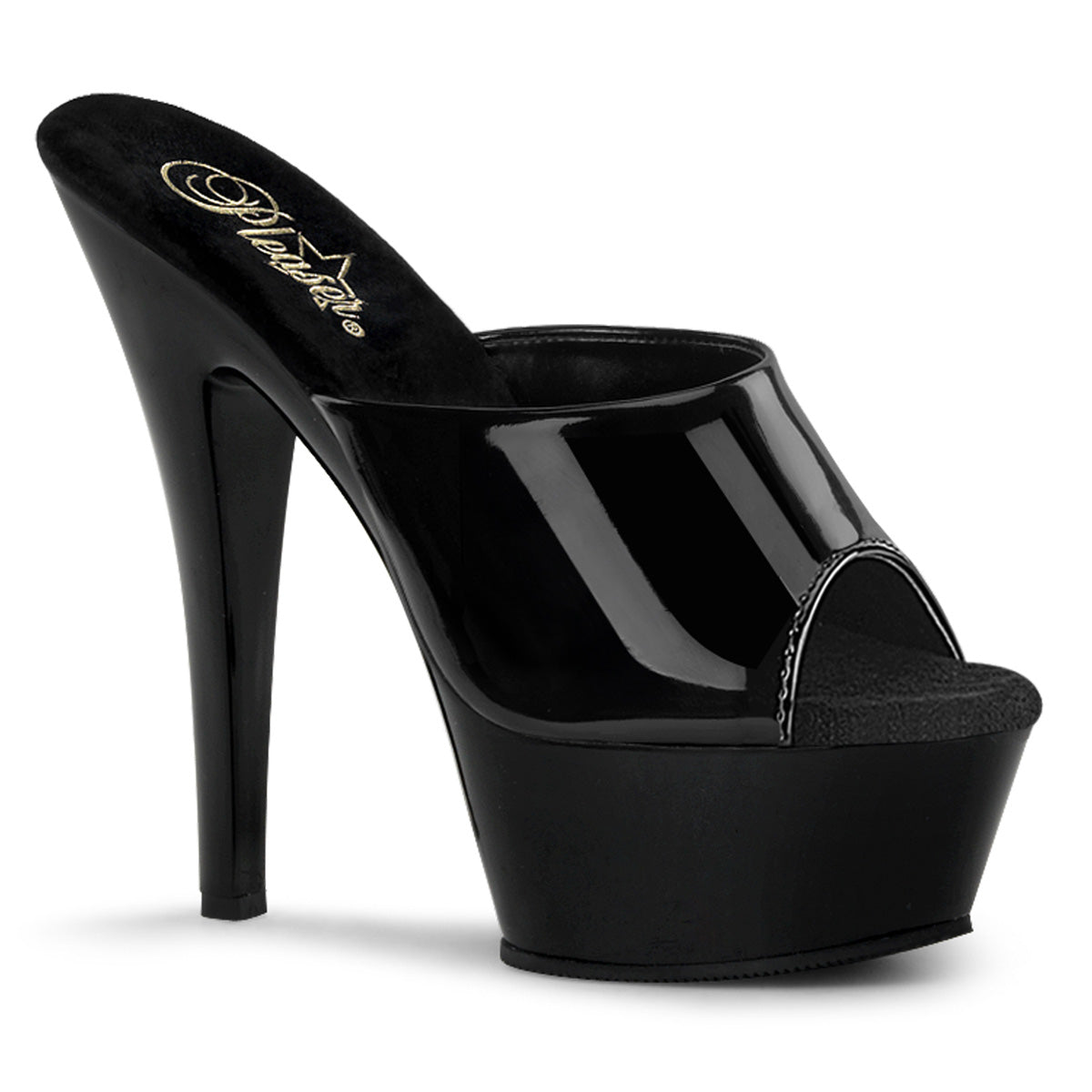 6" Spike Heel P/F Sandal (Pleaser KISS201/B/M)